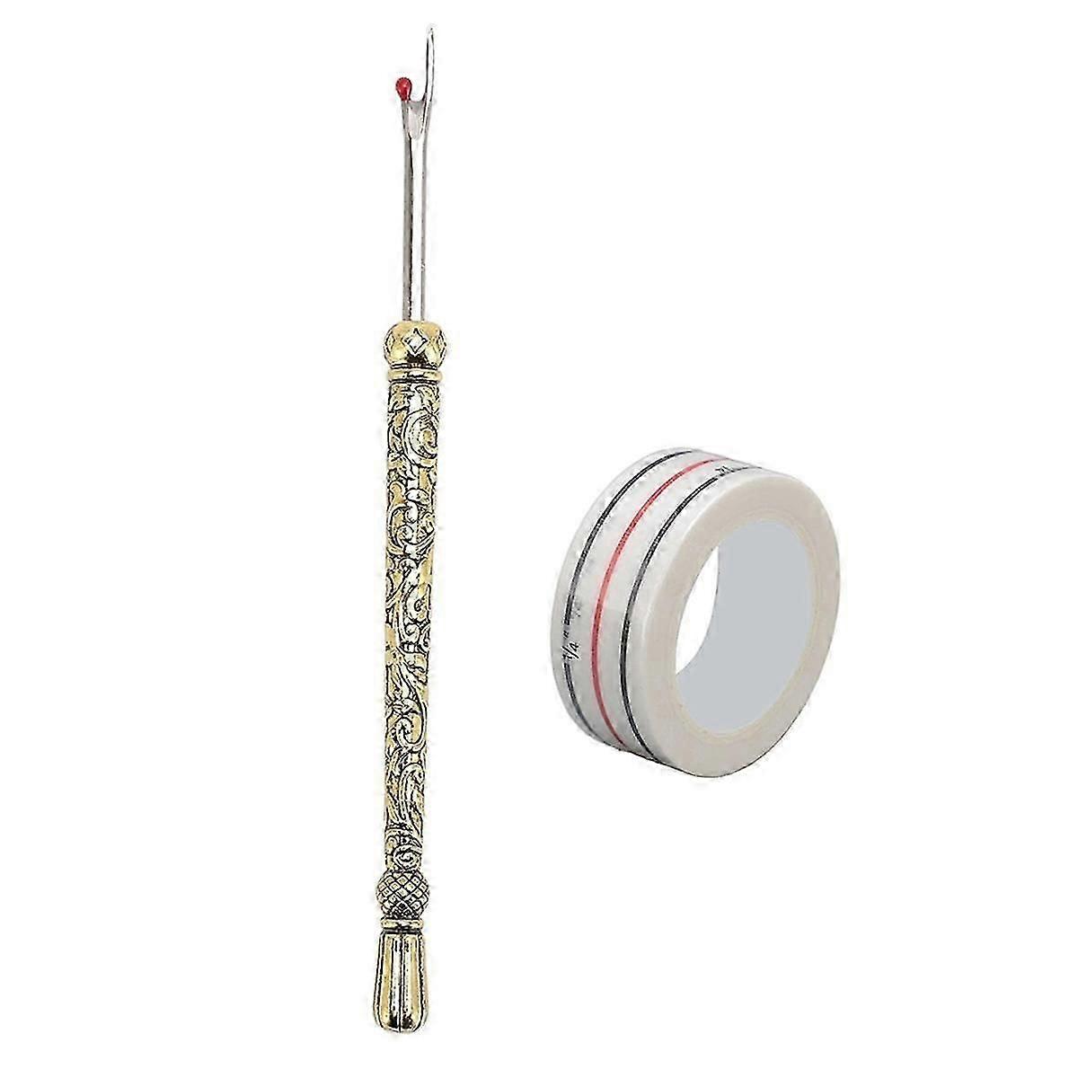 Seam Ripper and Thread Remover Kit, Sewing Seam Remover Tool Set with Positioning Tap for Crafting,