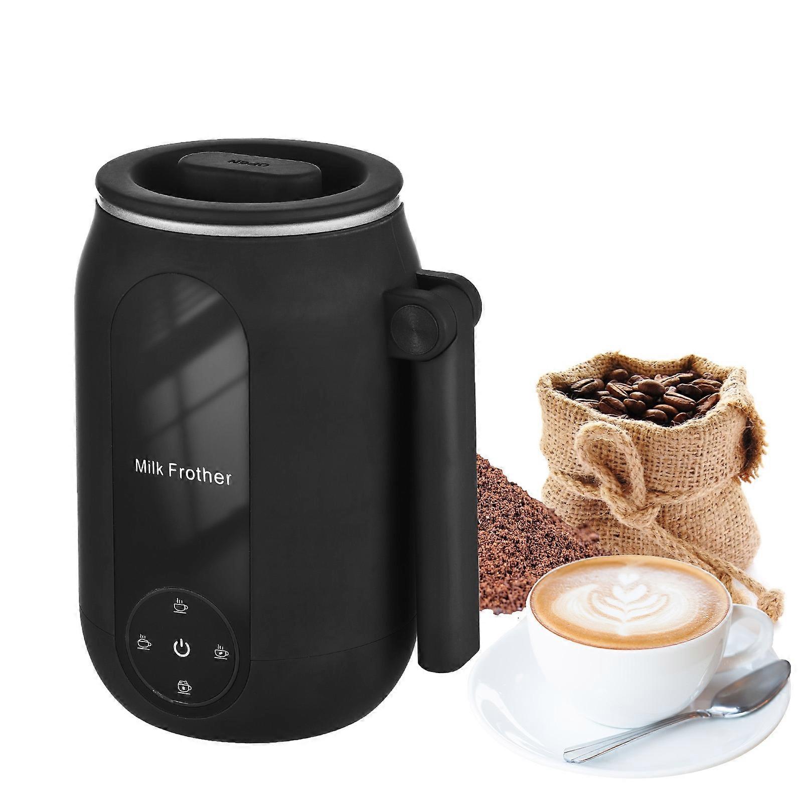 4 in 1 Electric Milk Frother with Rotating Handle for Coffee/Latte/Cappuccino