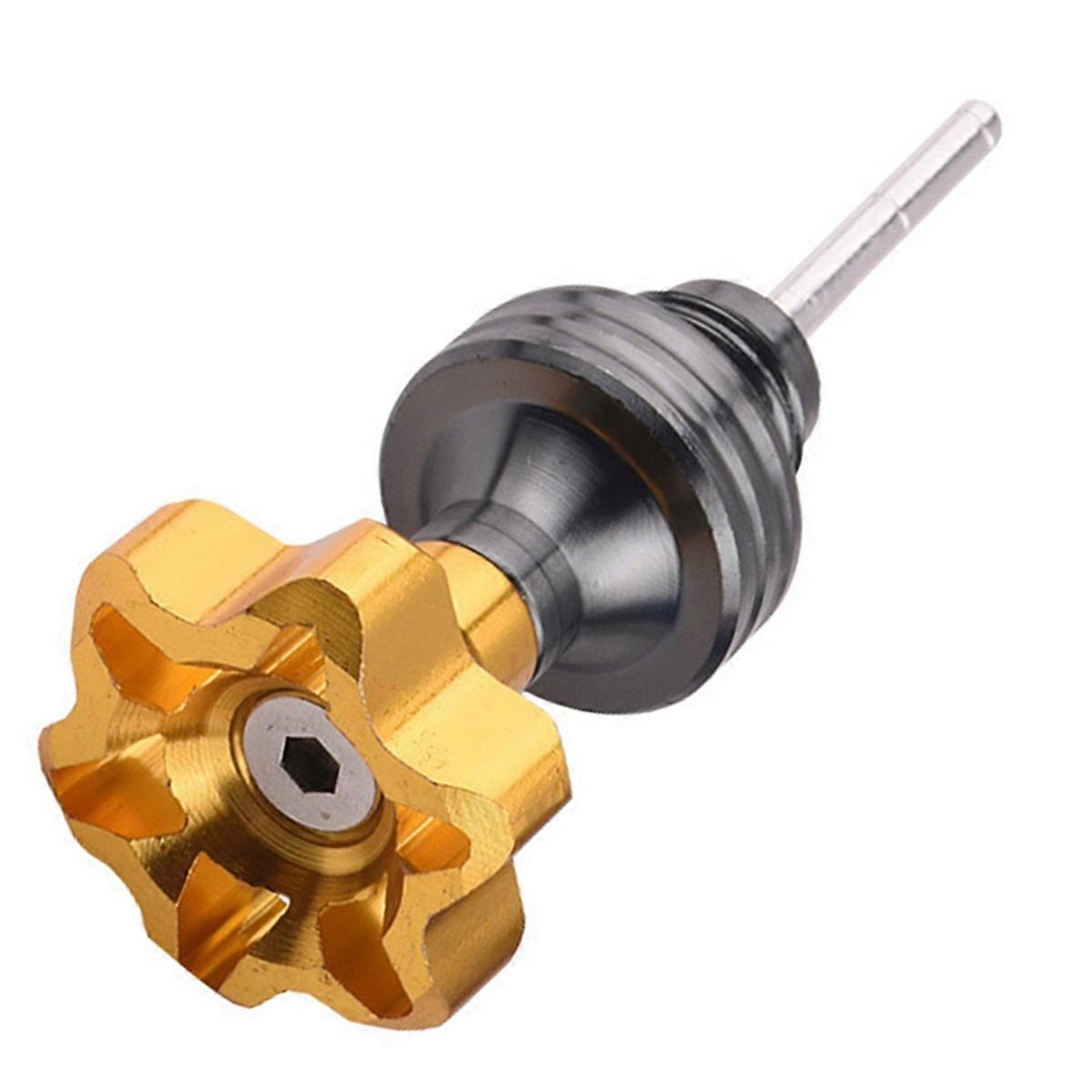 Motorcycle Engine Oil Cap Engine Crankcase Oil Level Gauge Universal Oil Filler Cap Gold