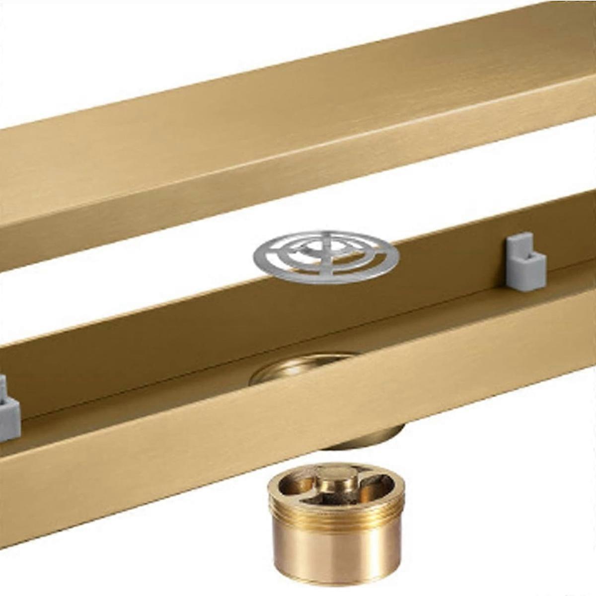 Floor drain-300*55mm (middle drainage) brushed gold