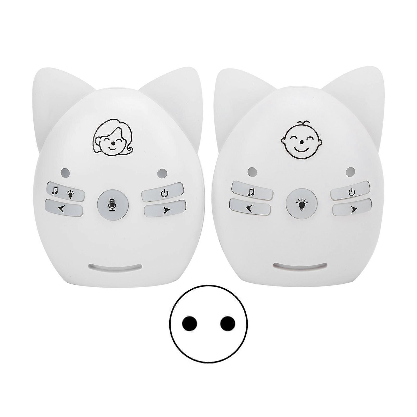 Wireless Baby Monitor - Two-Way Intercom with Music, Night Light & Long-Range Signal