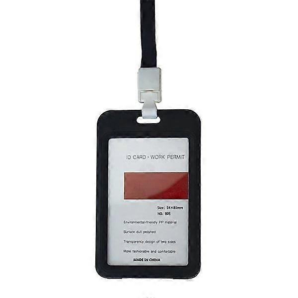 ID holder Card holder Pass card / ID card with strap - Several colors Black