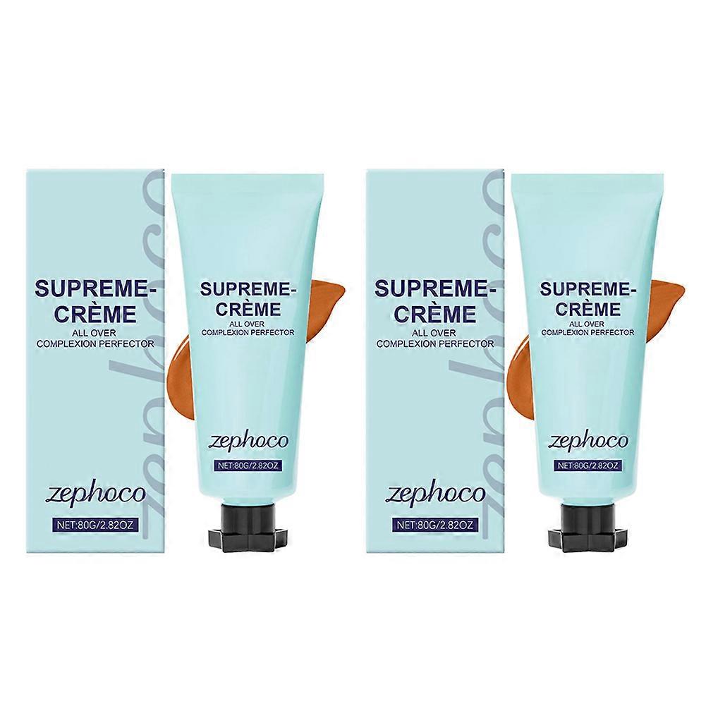 Supreme Creme All-Over Complexion Perfector Fond de teint CC crème longue durée, teint unifié Couvrir les imperfections