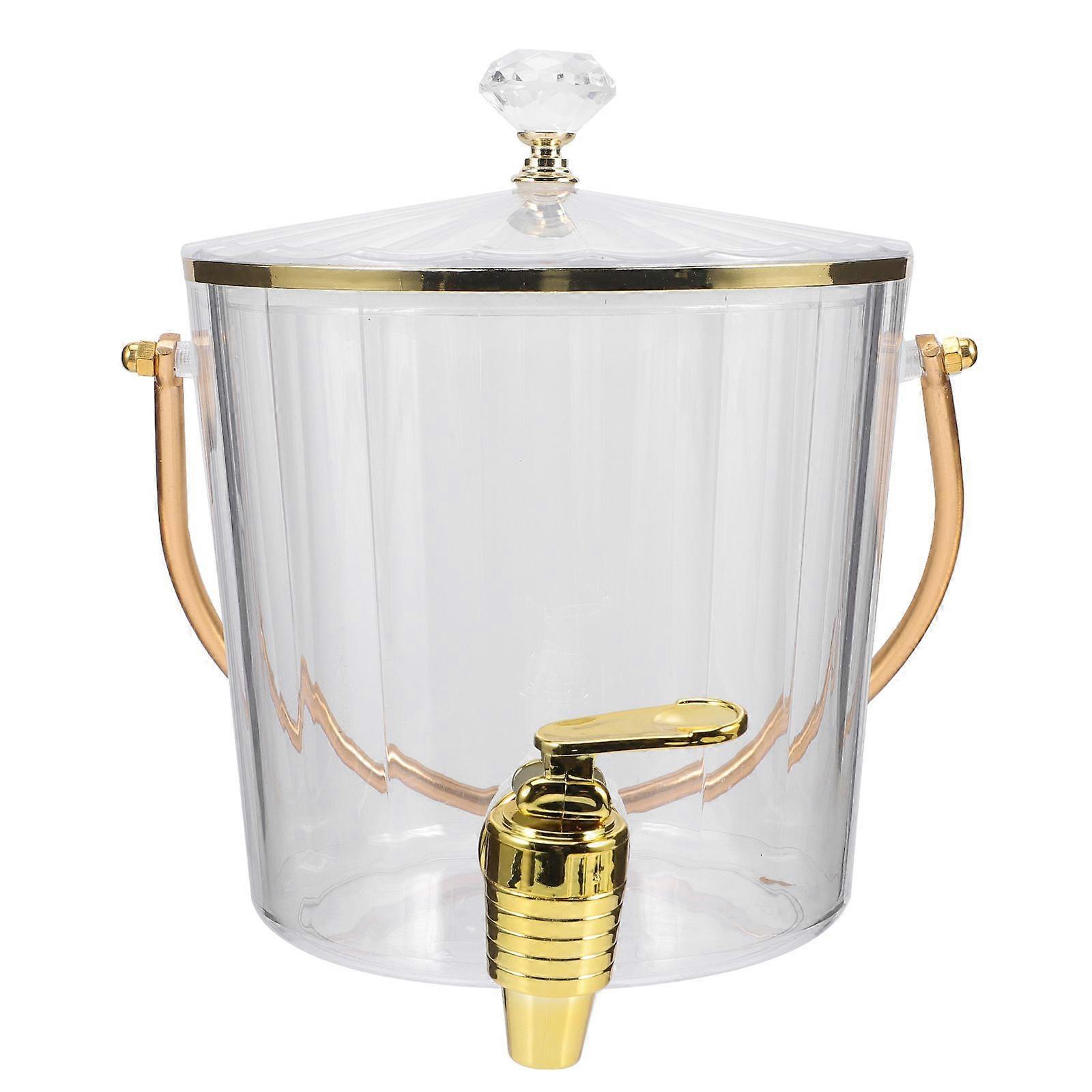 Distributeur de boissons, récipient à jus, distributeur d'eau froide avec couvercle et robinet