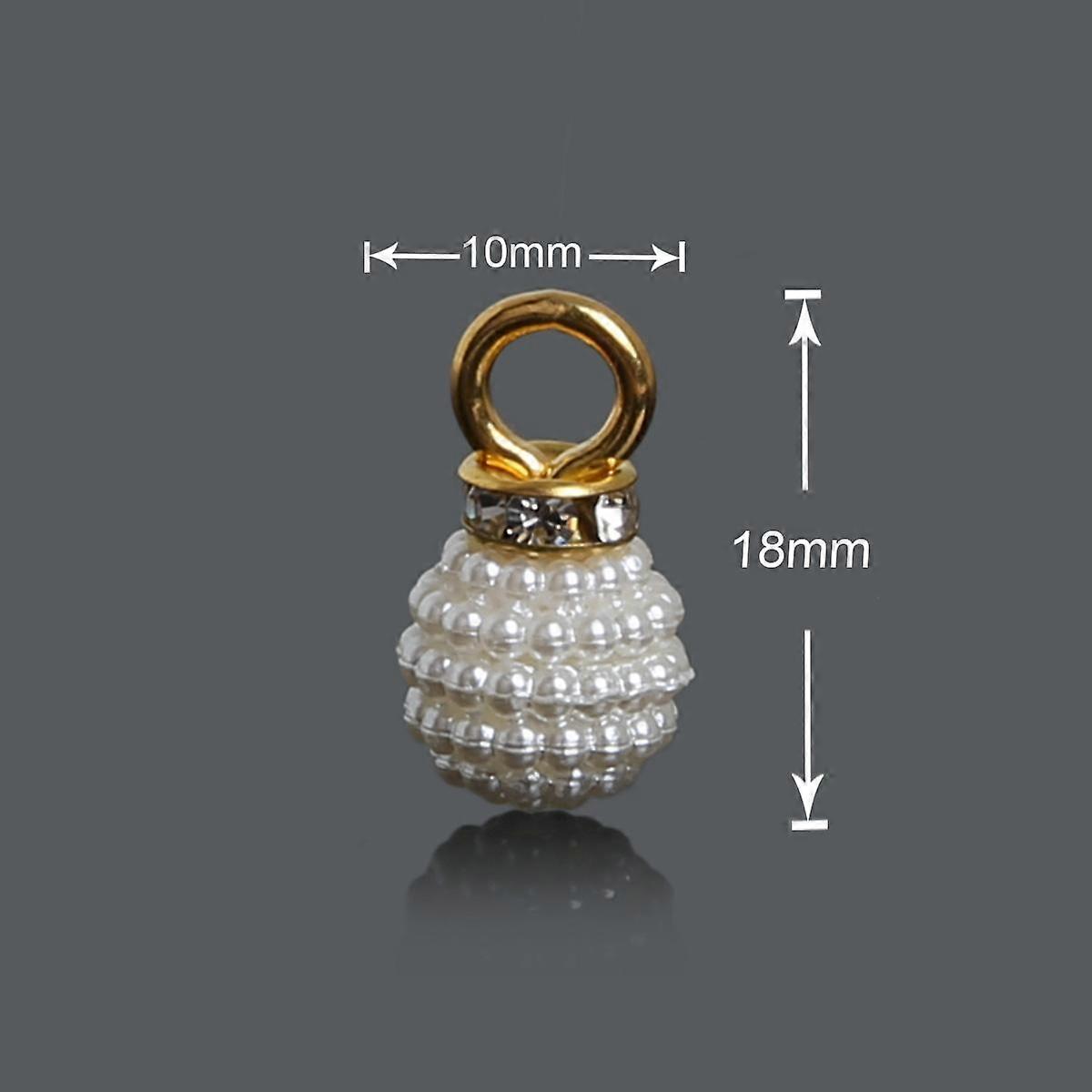 ABS Imitation Pearl Bayberry Beads Pendant DIY Round Plastic Acrylic Charm for Jewelry Making
