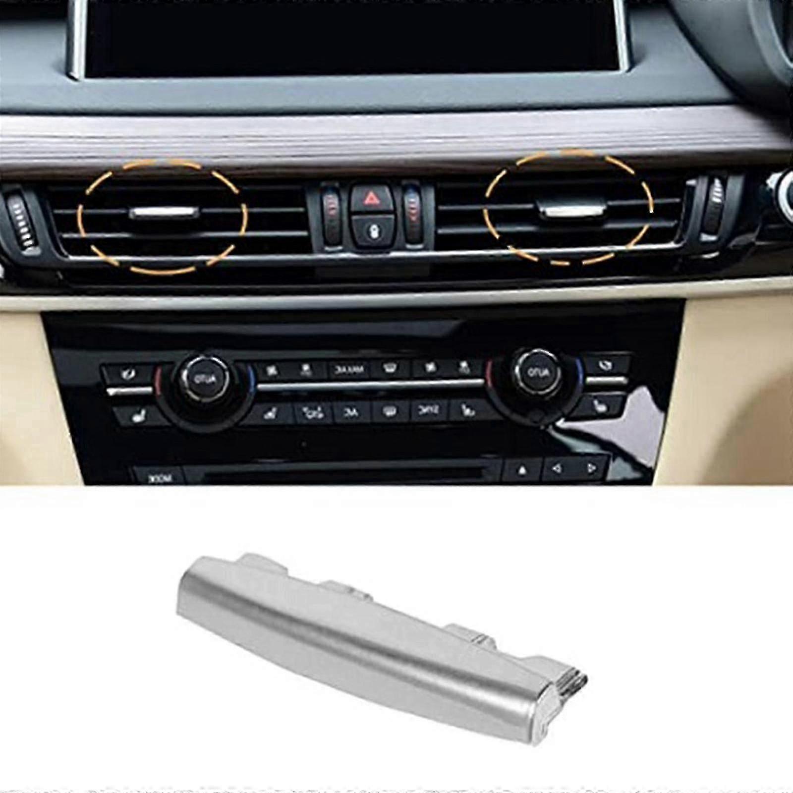 1 قطعة مشبك تنفيس الهواء لسيارات BMW X5 X6 14-19 ، F15 F16 Vent Grille Tab في الكروم ، مادة ABS متينة (FPK28)