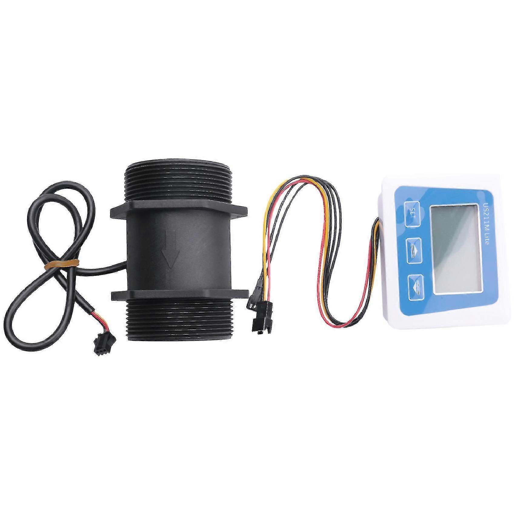 Us211m Lite -hs20ta 10-300l/min 2 Inch Digital Flow Meter Flow Reader Compatible With All Hall Effe