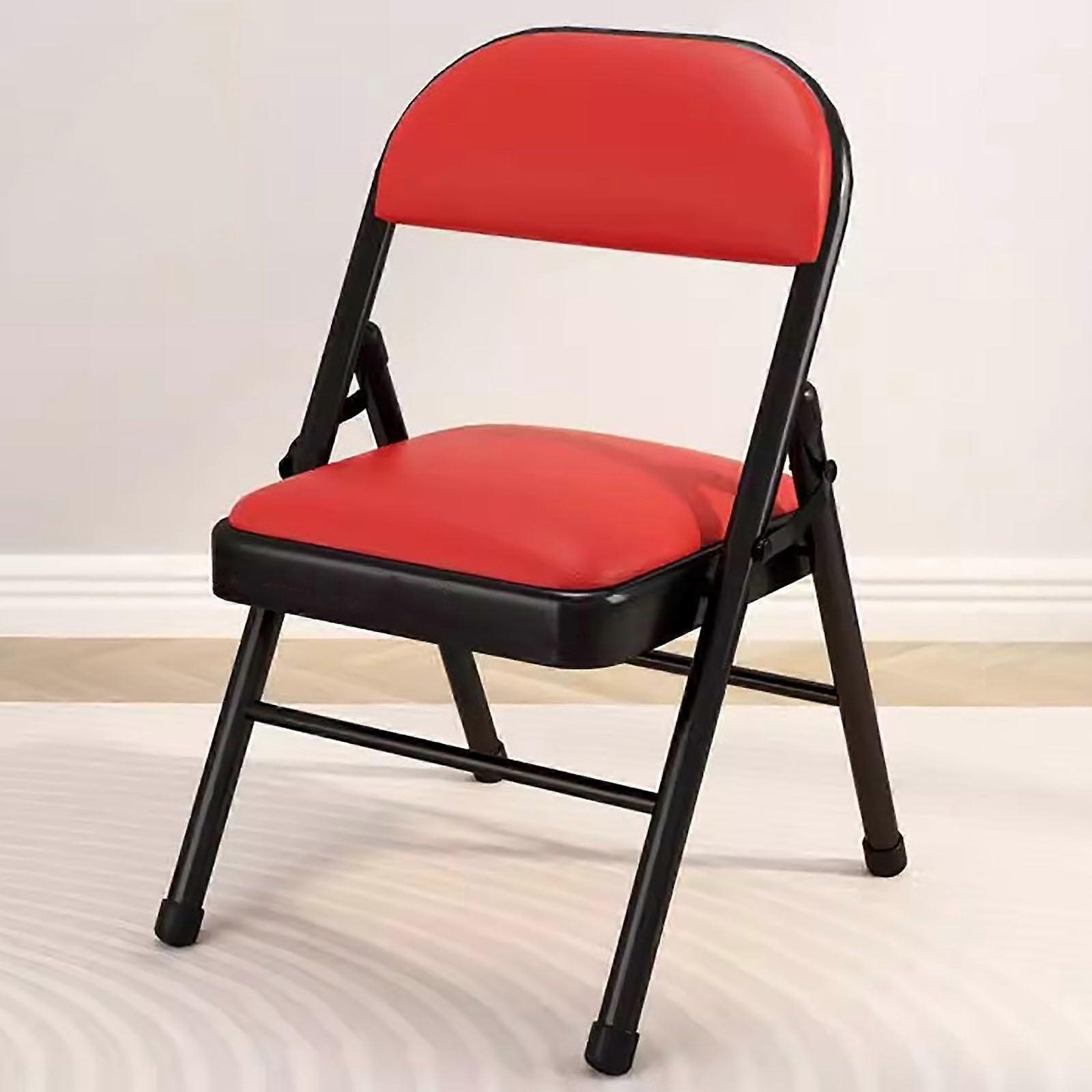 Folding Chair Multi-Color Upholstered Padded Metal Frame for Home Office Use, Comfortable and Durable Design