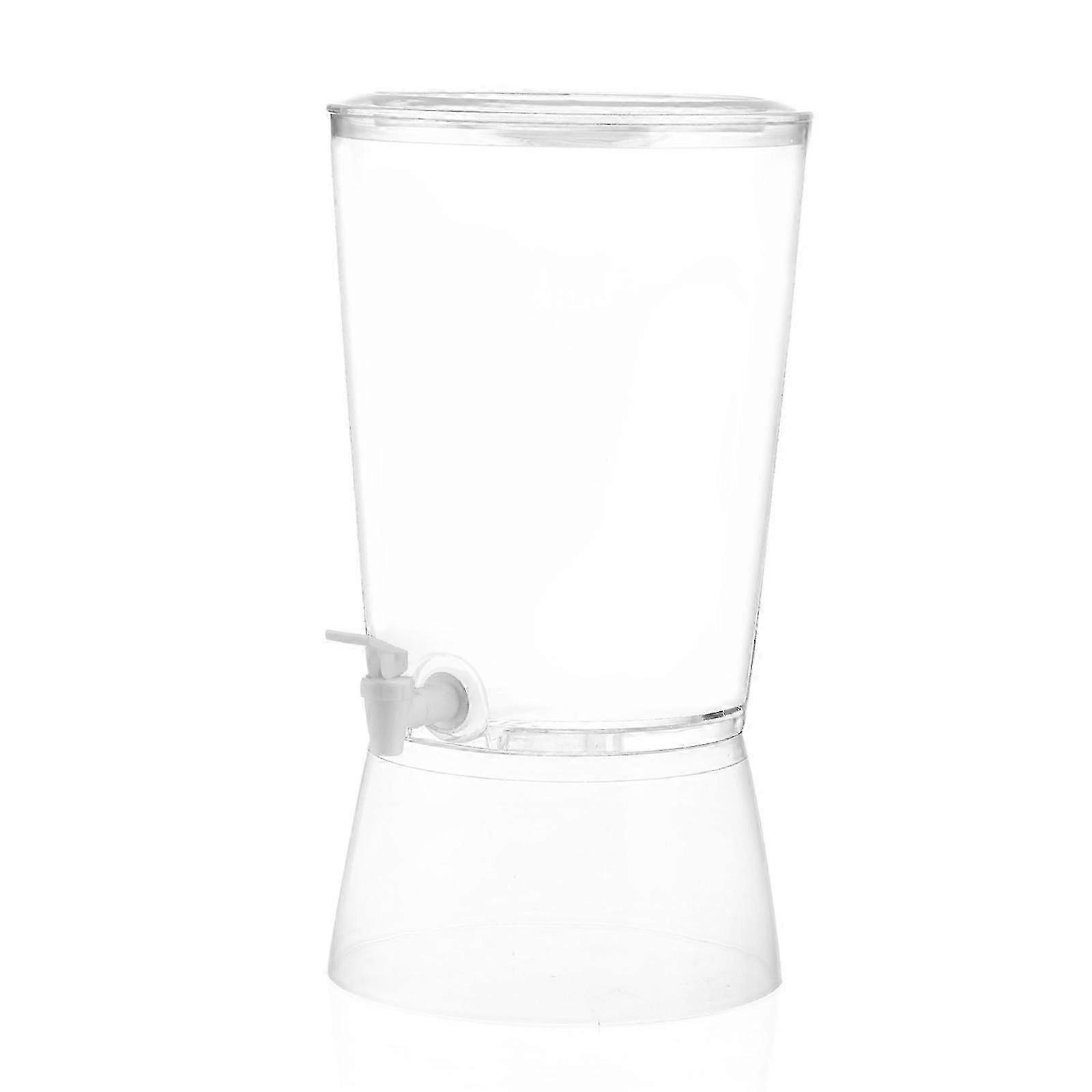 Clear Beverage Dispenser Pitcher with Spigot for Water Juice Storage Container