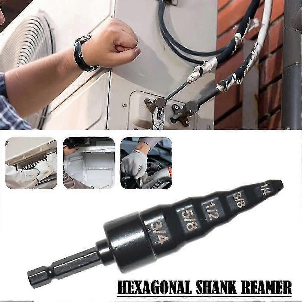 Air Conditioner Pipe Expander Swaging Drill Bit Set Swage Tube Expander