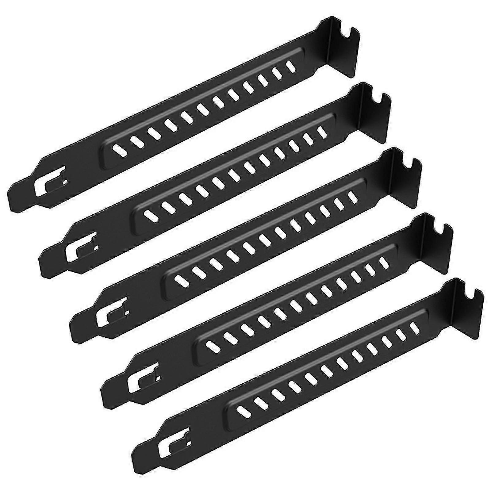 5pcs PCI Slot Cover Baffle, Dust-Proof Ventilated Cooling Shield for PC Case Mounting