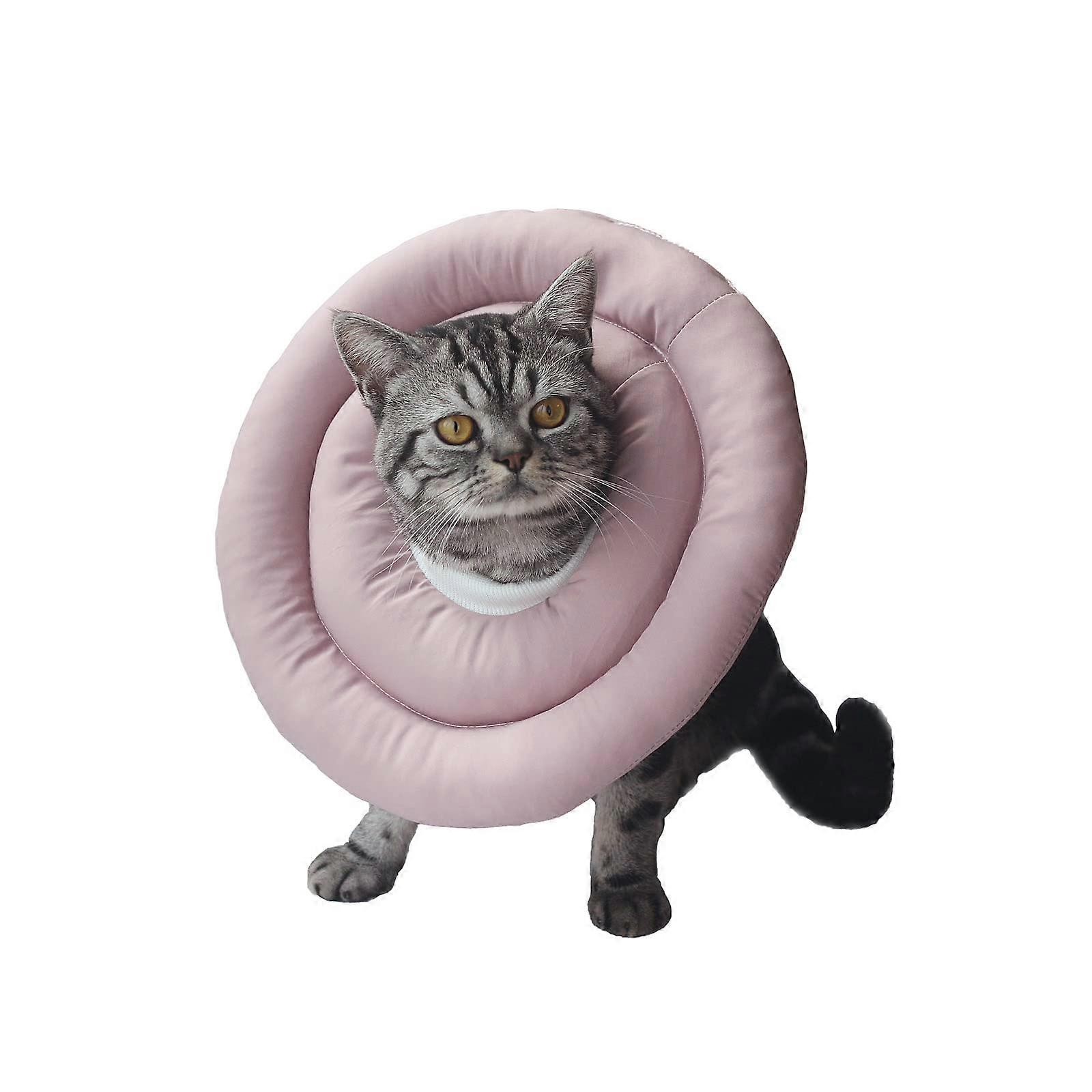 Soft Cat Cone Collar for Recovery, Adjustable Comfortable Donut Collar for Small Dogs and Kittens, Soft Pet Pillow Design