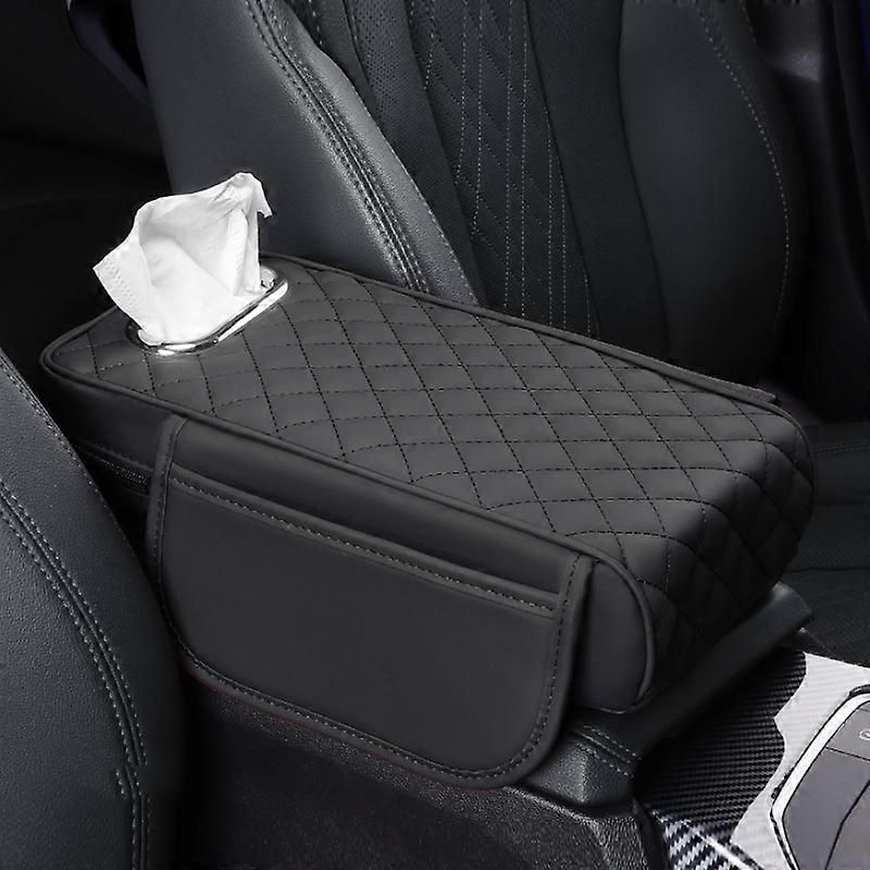 Car Armrest Box Booster Pad Widened Interior Tissue Box