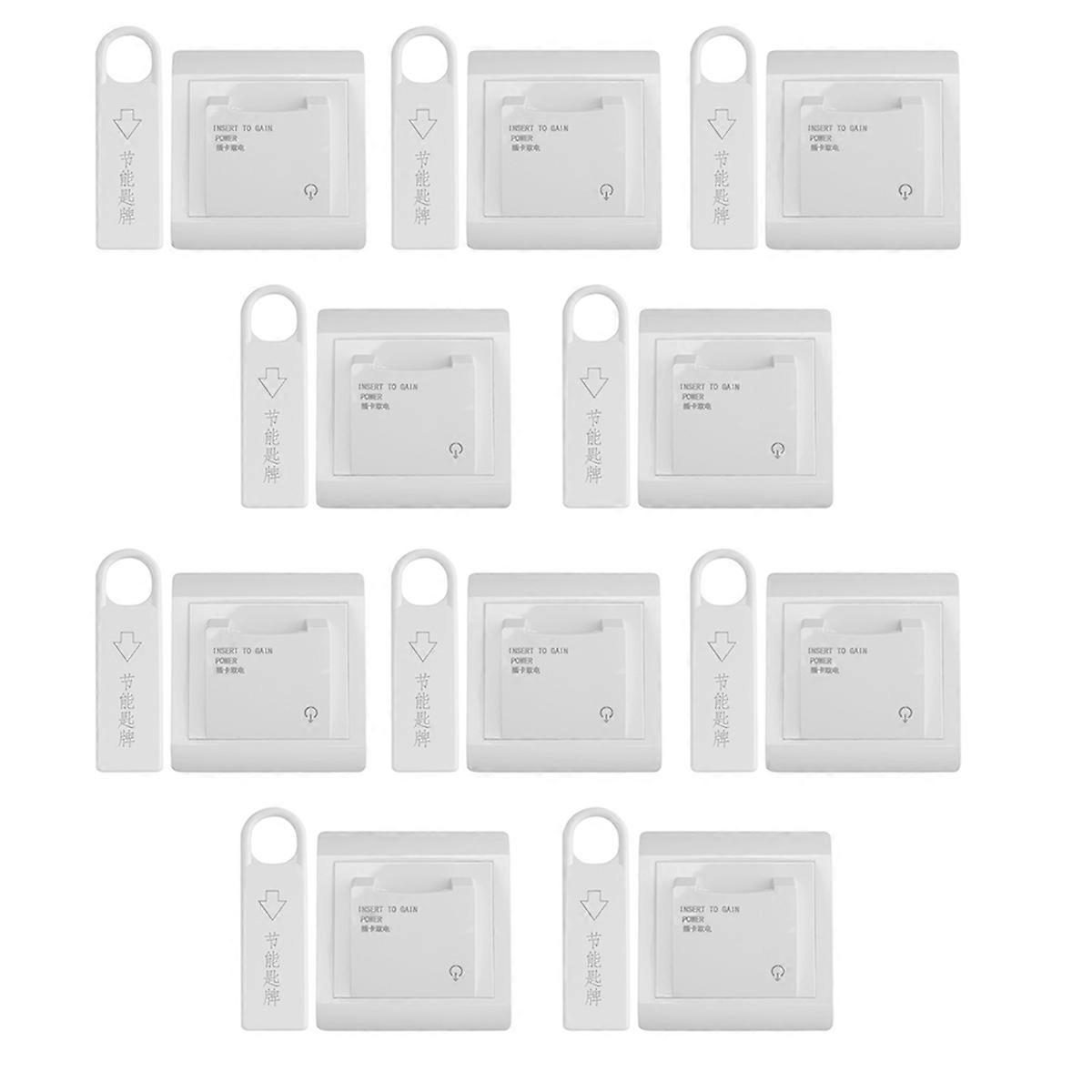 10set High Grade Hotel Magnetic Card Switch Energy Saving Switch Insert Key for Power