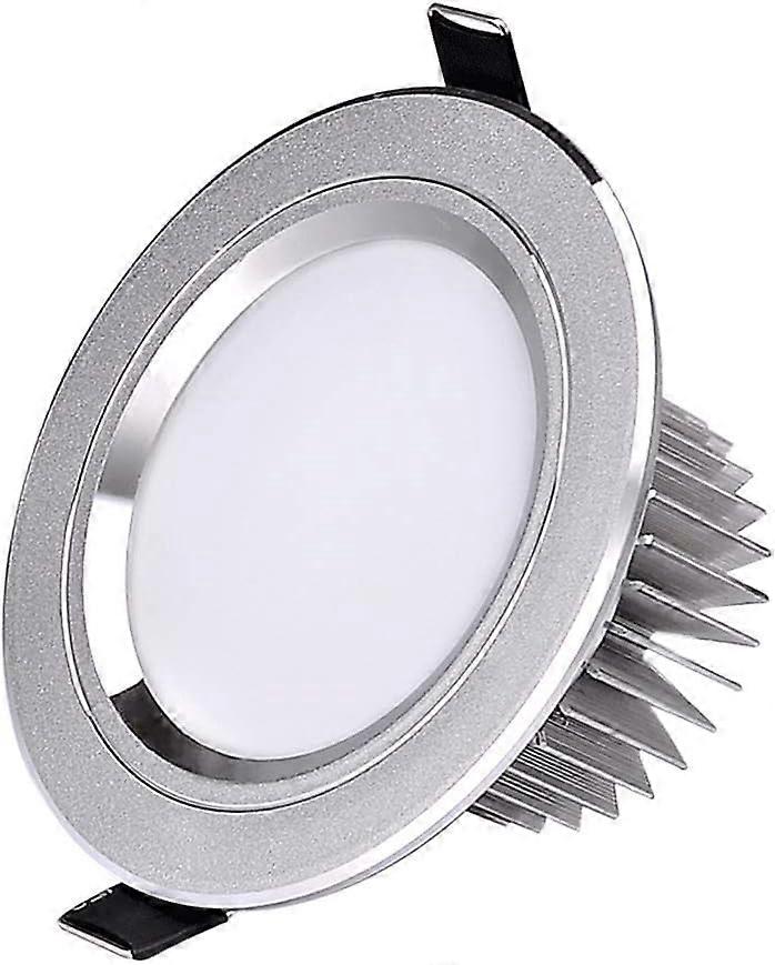 Recessed Lighting Housing Trim Kits Silver Embedded Round Recessed LED Downlight Aluminum Frosted