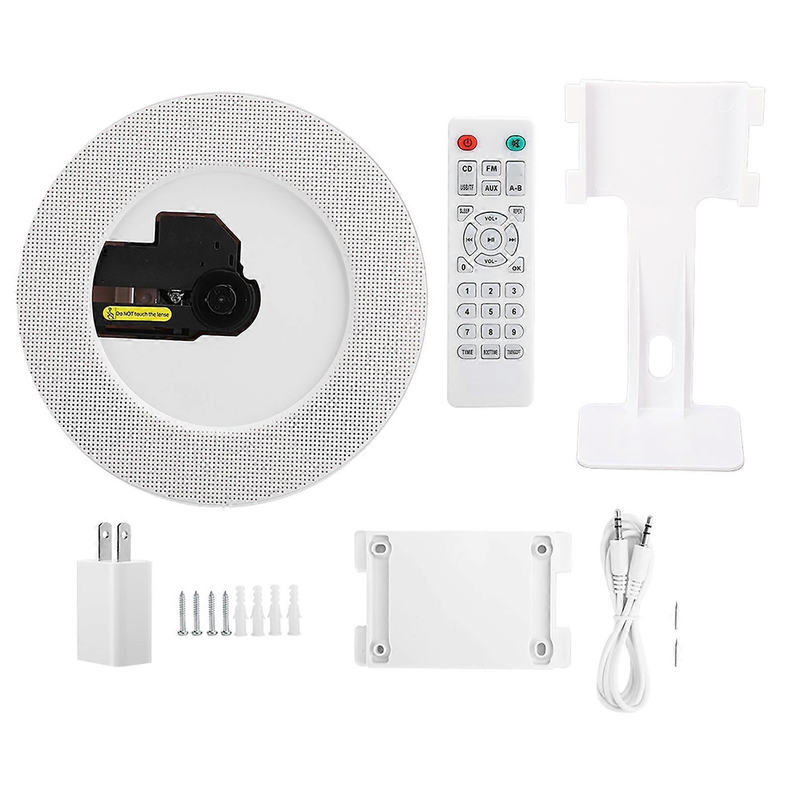 YR‑Q100 Bluetooth Wall‑Mounted Portable CD Player Music Player Alarm Home ( Without Battery)