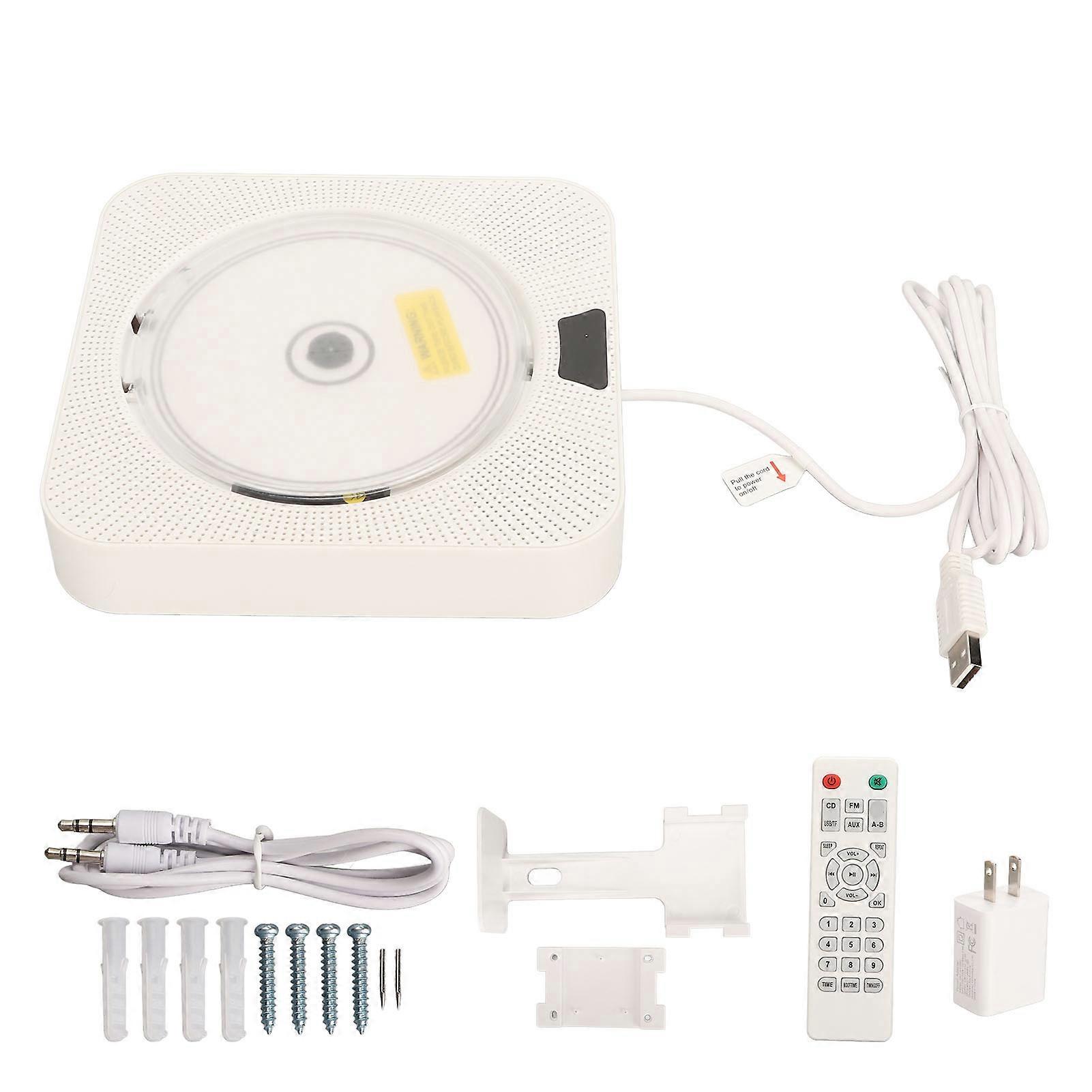Bluetooth Wall CD Real Time Connection Multifunctional Port Portable CD Music Player with Remote Control
