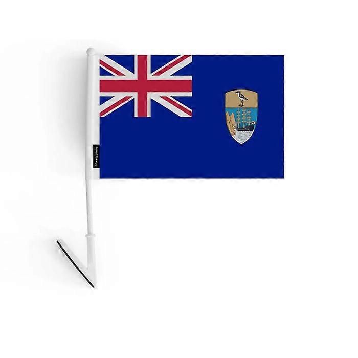 Adhesive Flag – Saint Helena, Ascension and Tristan da Cunha – 14 x 21 cm – Soft Polyester – Easy to Stick – 1 piece