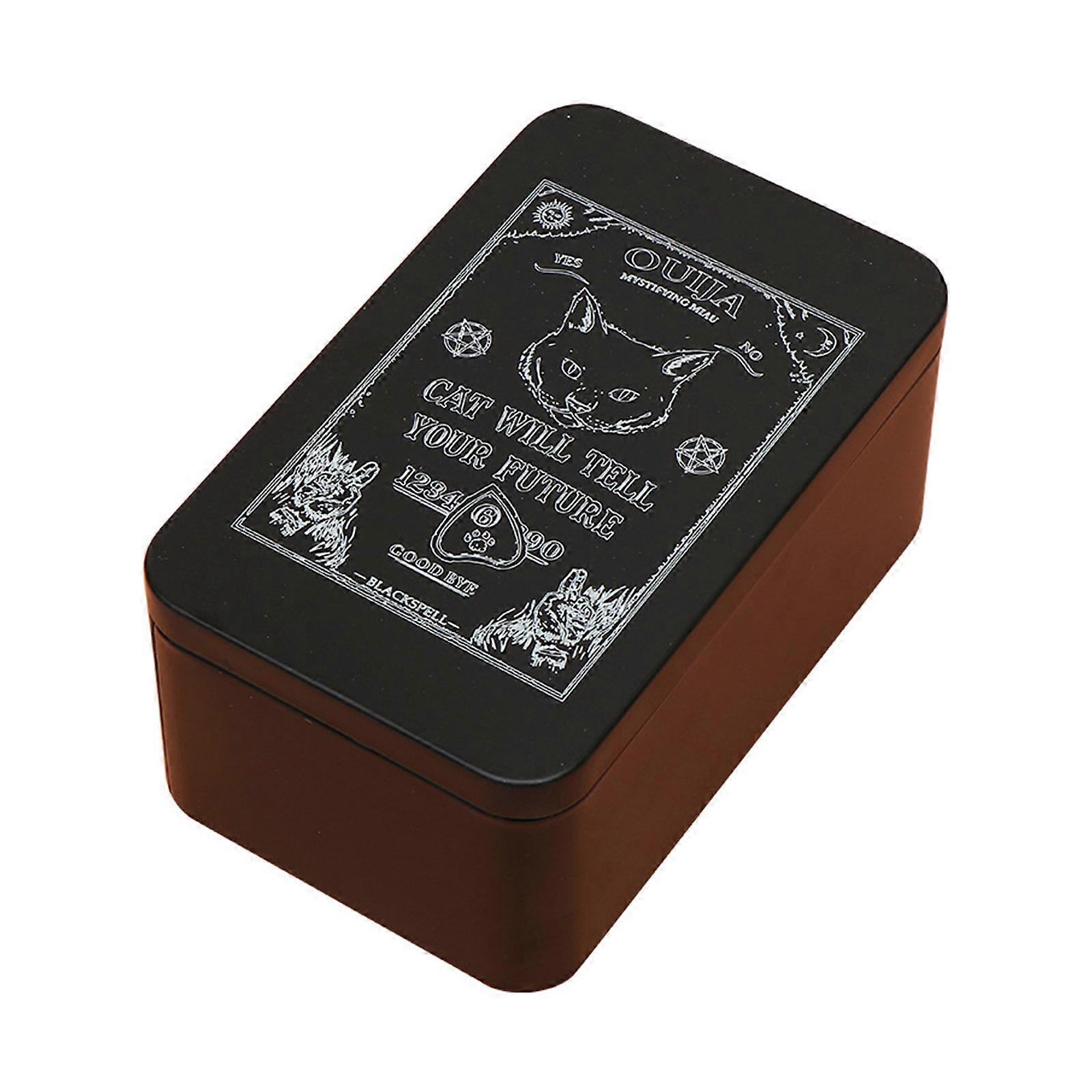 Metal Game Card Box Playings Tarots Container Storage Case Packing Poker Box Playings Cards Box Empty Candy Storage Case