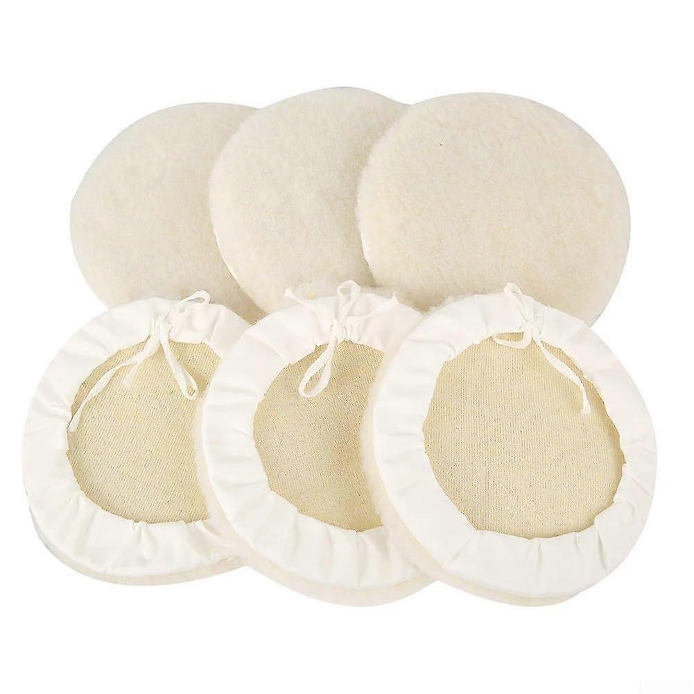 Glass and Stone Polishing Pads Set of 6, 6 Inch Diameter, Suitable for Rotary Tools