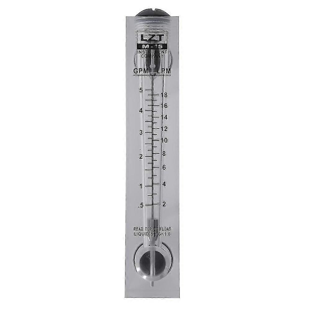 0.5-5 Gpm 2-18 Lpm Water Flow Panel Mount Type Flowmeter