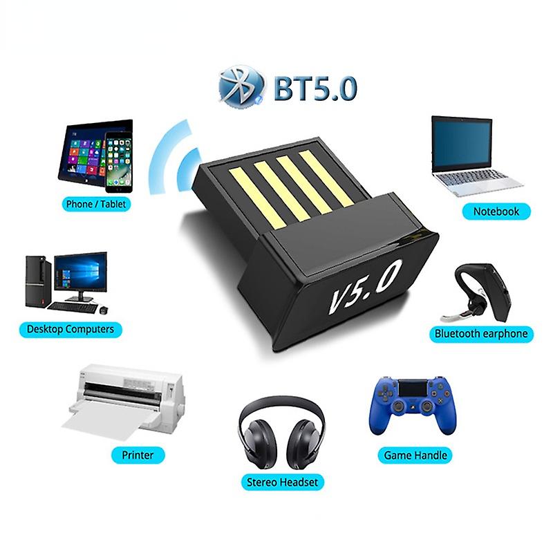Trådløs USB Bluetooth-sendere 5.0 til computerlyd modtager