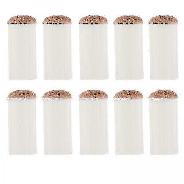 6x10 Pieces Universal Pool Cue Tips Billiard Cue Head Pool Cue Stick Ferrules 13mm Brown