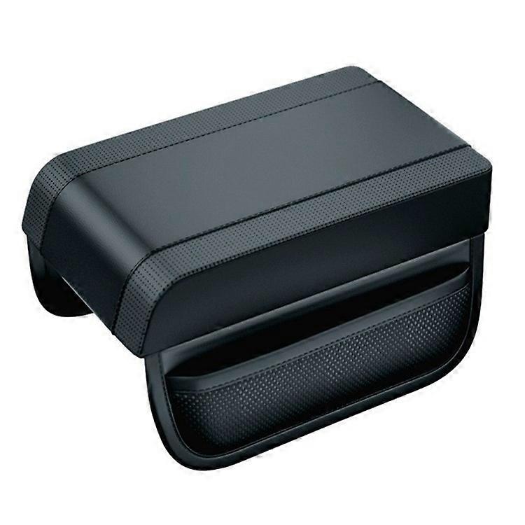 PU Leather Car Armrest Booster Pad Universal Center Console Cushion Memory Foam Elbow Support