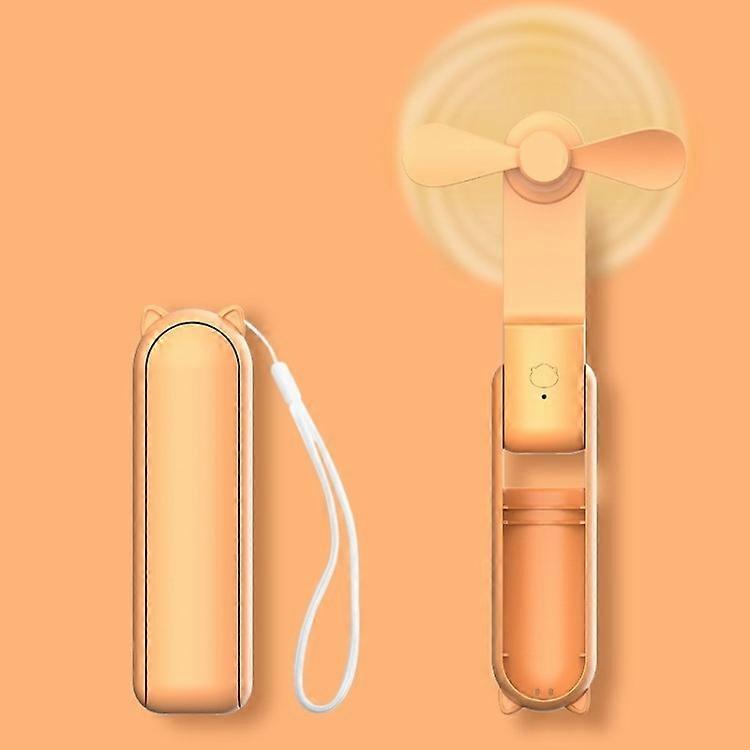 HZ001 Built In 1200mAh Battery Small Pocket Fan 3 Speed Modes 7-10 Hours Telescopic Handheld Fan