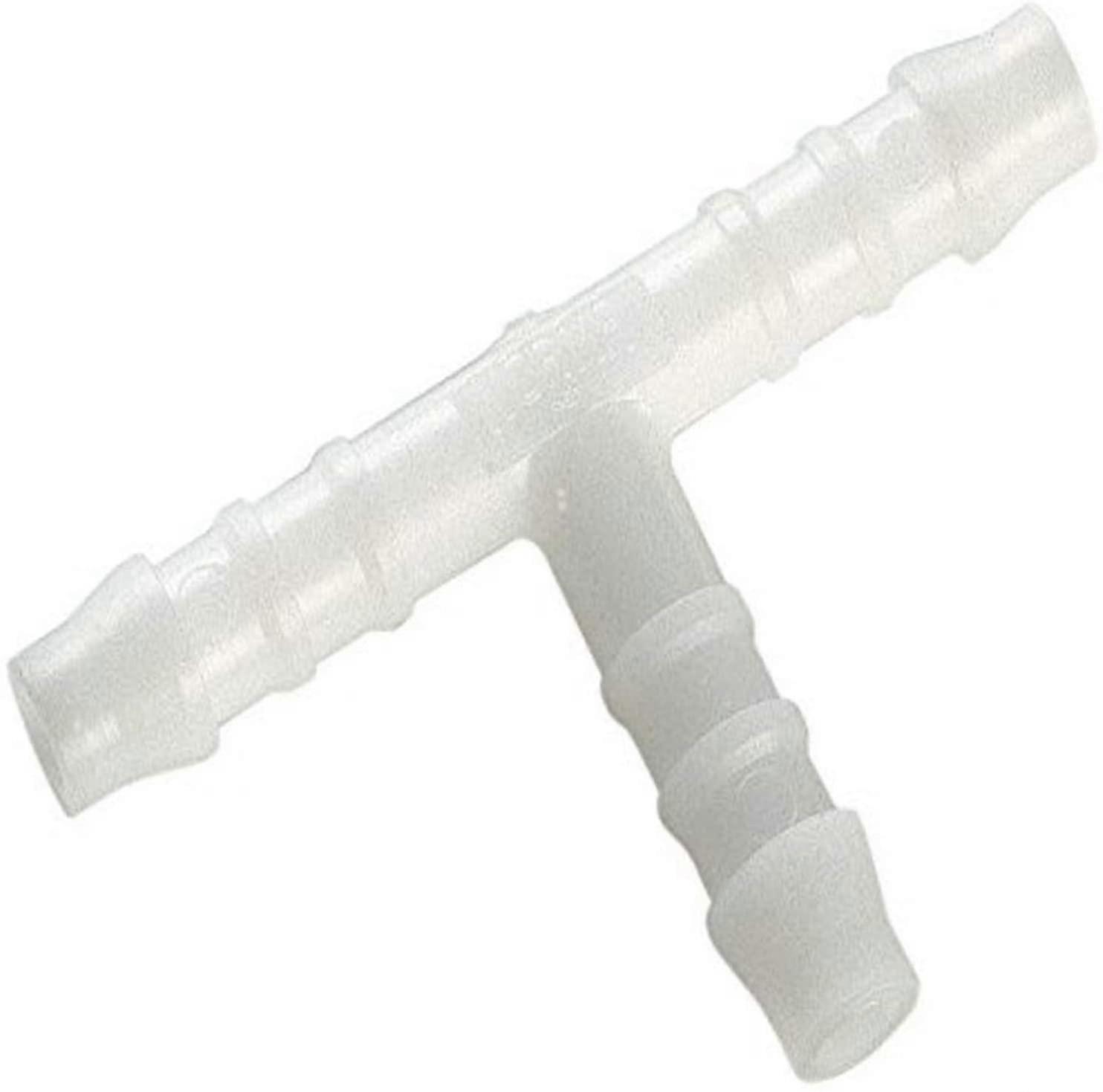 6mm White/Transparent Hose Coupling, 10pcs