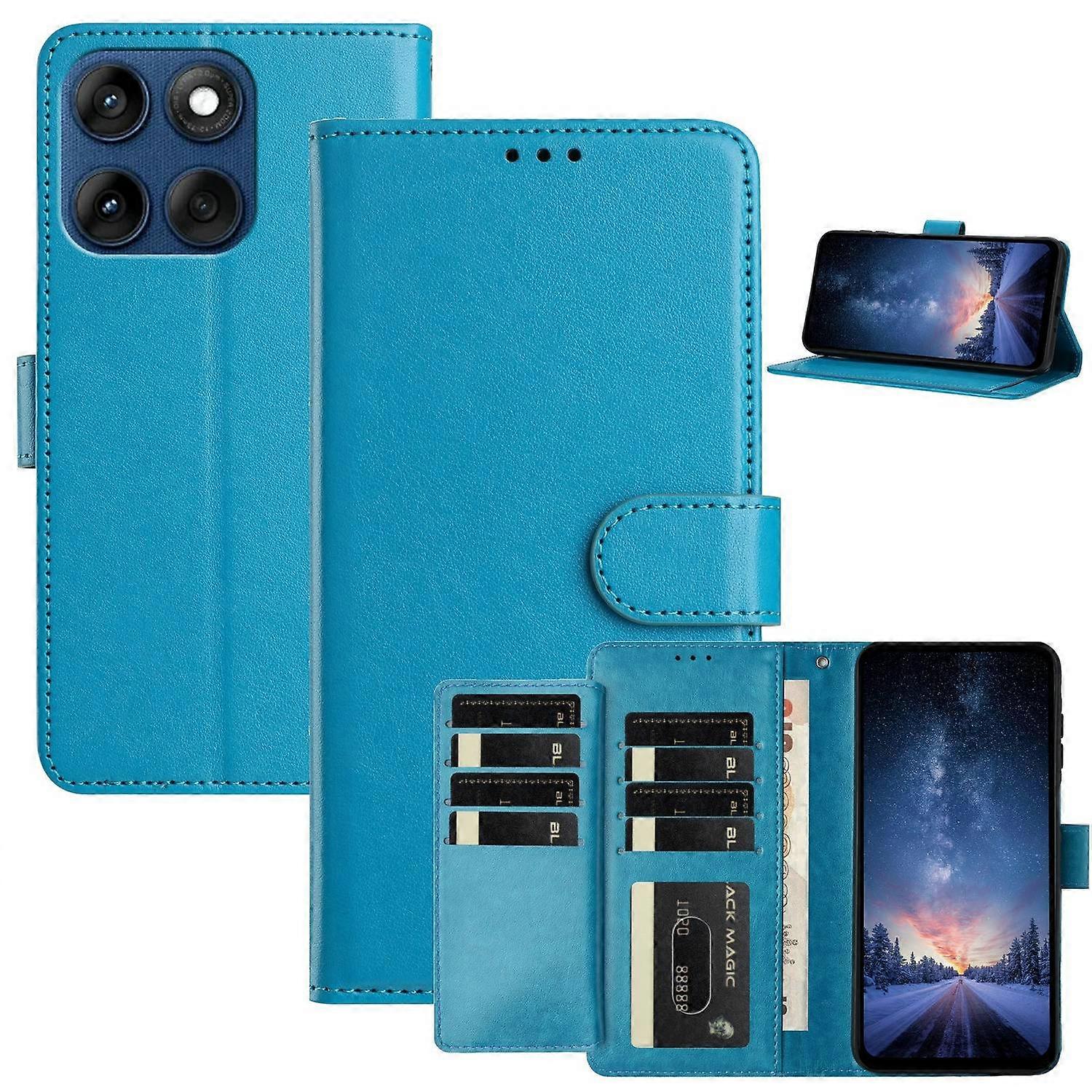 Wallet Phone Case for Motorola Edge 60 5G Edge 60 Fusion 5G Edge 60s 5G Stand PU Leather Folio Flip