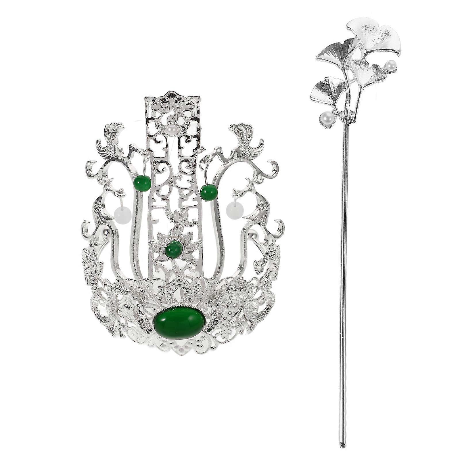 الطراز القديم تاج التنين دائم Hanfu اكسسوارات الشعر الزفاف للرجال والنساء تأثيري دبوس الشعر الصيني التقليدي