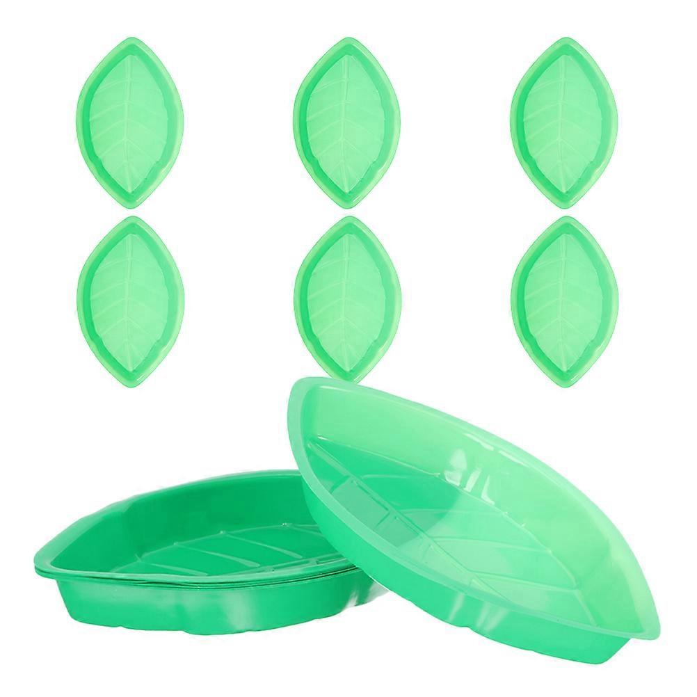 8個の葉の形をしたフルーツホルダースナックトレイ装飾的な再利用可能なデザートとドライフルーツサービングプラッターホームレストラン使用パーティー結婚式