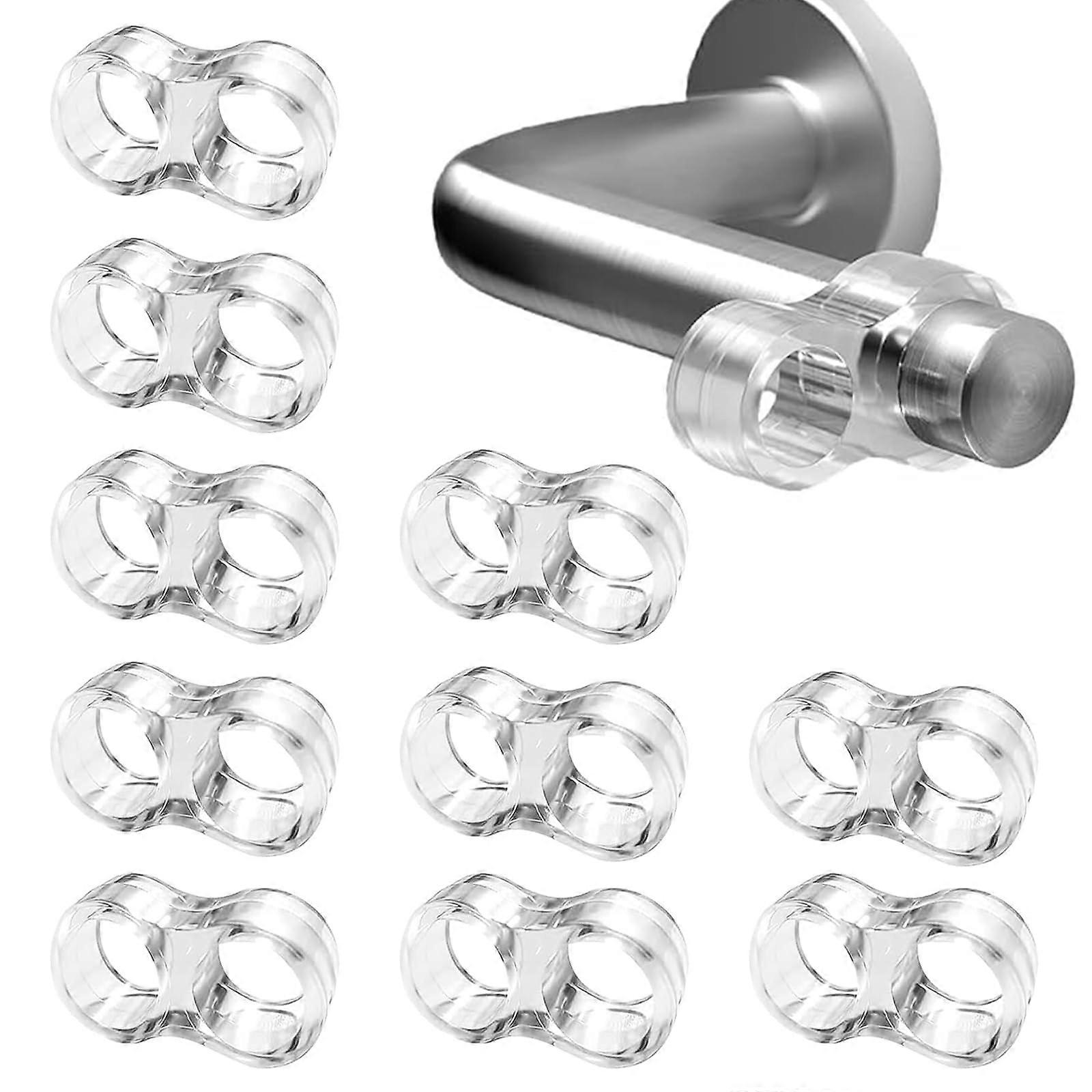 Door Handle Buffer  10 Pack Transparent Soft Silicone Door Stoppers