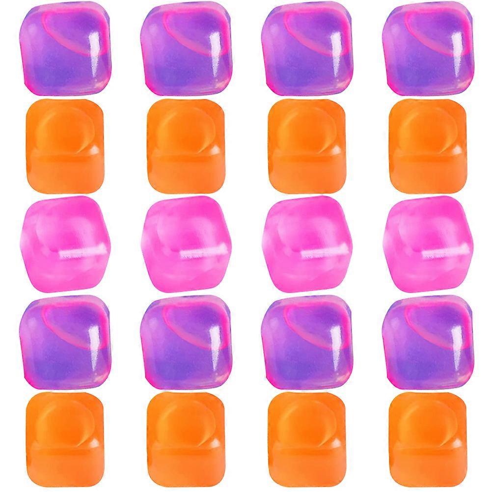 20pcs Reusable Washable Ice Cubes for Drinks, Fake Ice Cubes for Cocktails, Parties, and Outdoor Use to Keep Beverages Cool