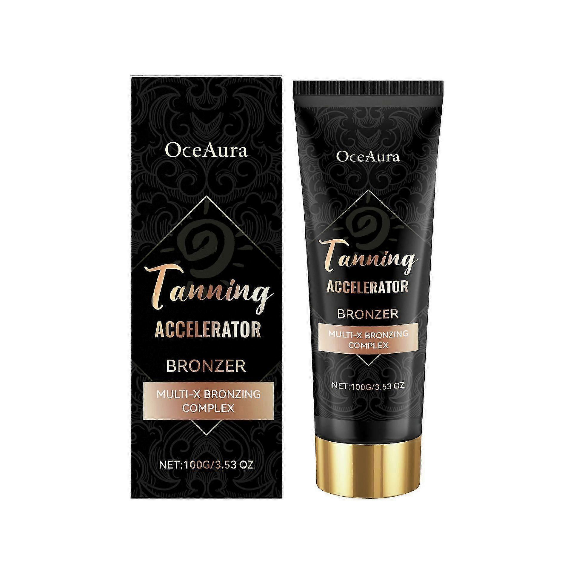 Natural & Durable Self Tanning Cream For Face & Body | Fast Tanned Skin Tone In 1 Hour, Tanning Accelerator, No Artificial Smell, 100g