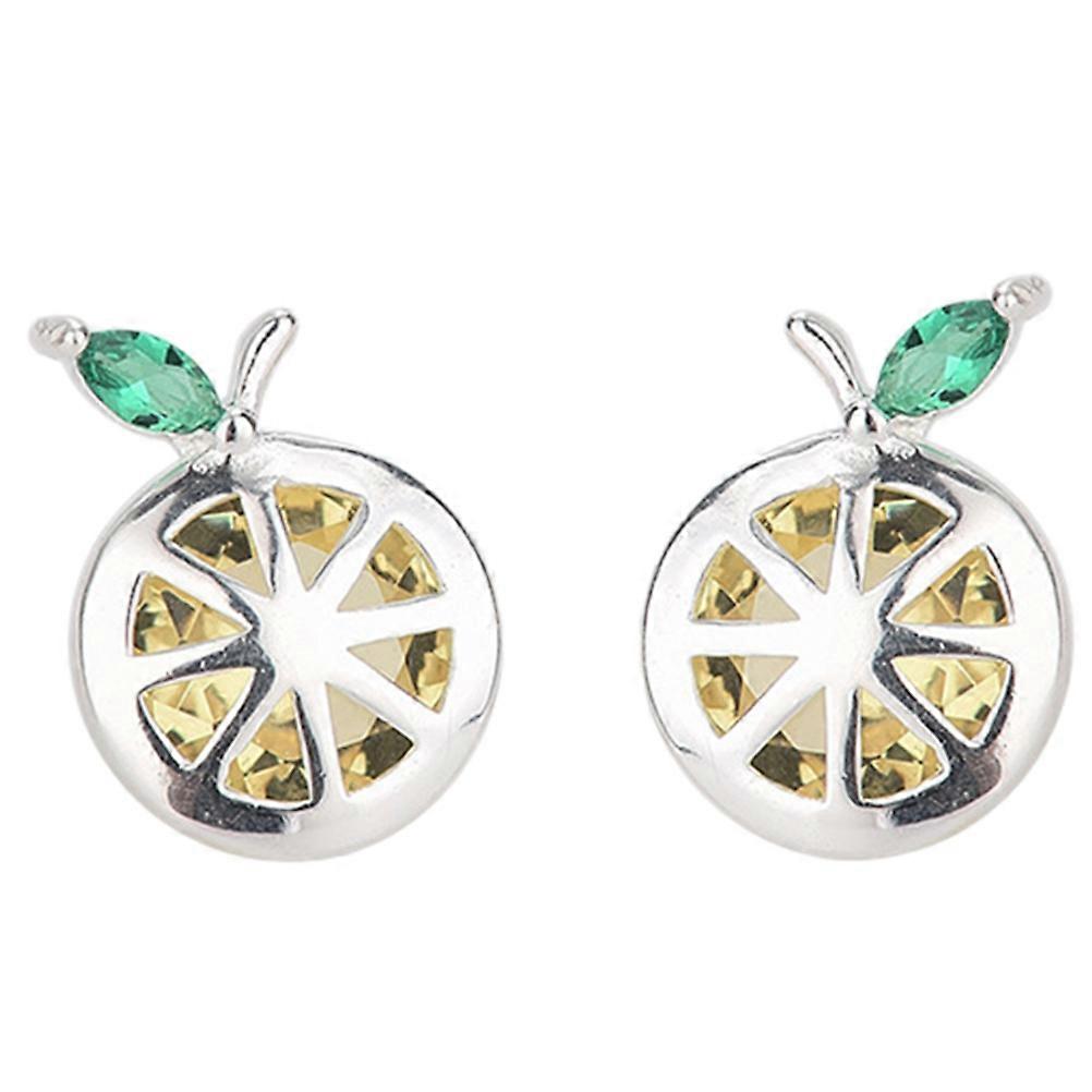 Here's a polished and engaging product description for your **Lemon Slice Shape Ear Studs**:

 

✨ **1 Pair Adorable Lemon Slice Shape Ear Studs** ✨