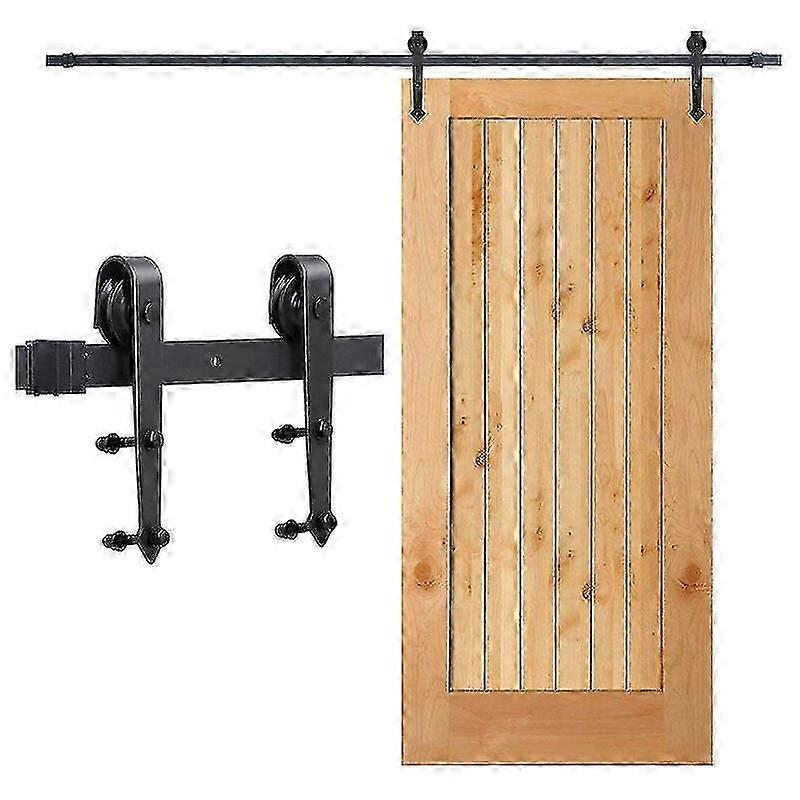 Συρόμενη Πόρτα Σύστημα Δάπεδο Track Accessory Set Ξύλινο Roller Door Track Glass 150kg Pfeil 183cm