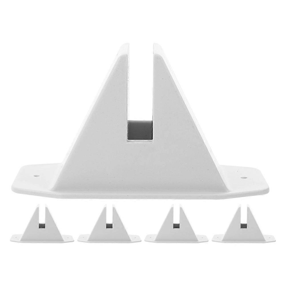 Railing Project Accessories Plastic Fence Base Provide Extra Stability for Outdoor Use 5Pcs
