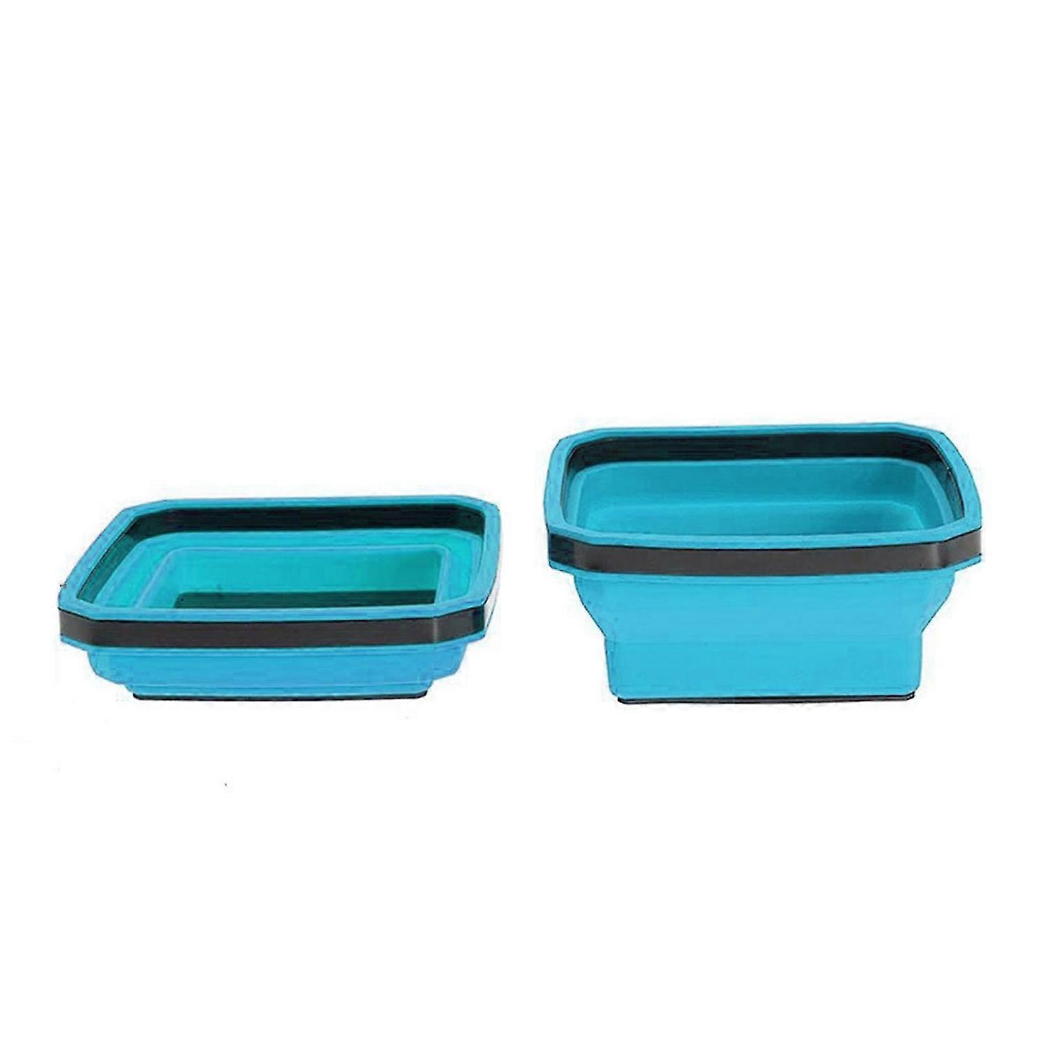 1/4pcs Silicone Collapsible Magnetic Parts Tray Multifunctional Portable Tool Box for Storing Washers