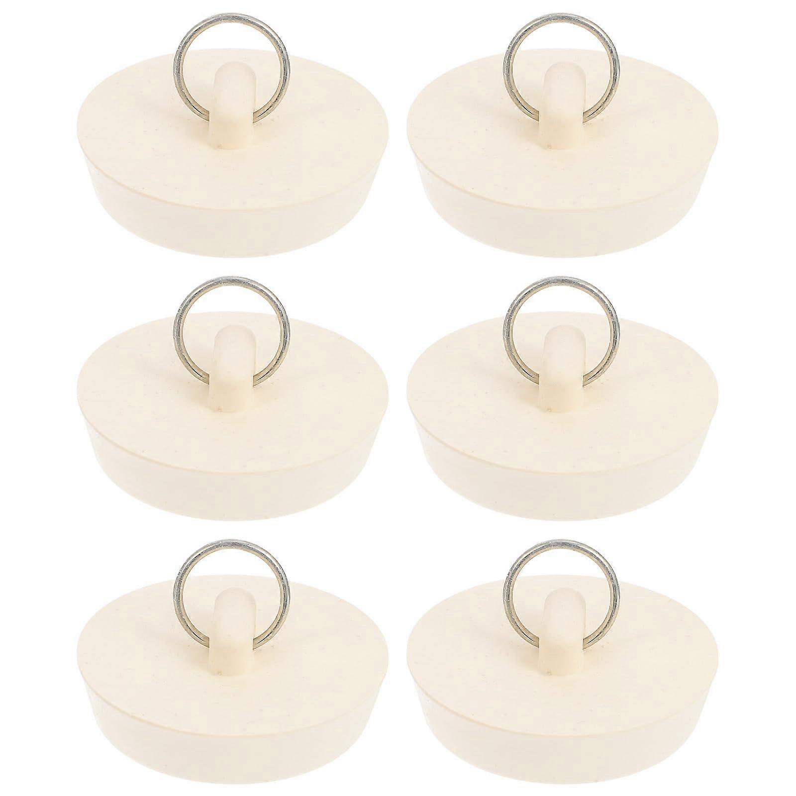 6 stykker gummi vaskestopper kjøkkenvaskplugg