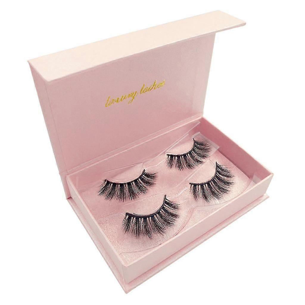 2 Pairs Mink Long Messy Cross Thick False Eyelashes for Lashes Extension 81