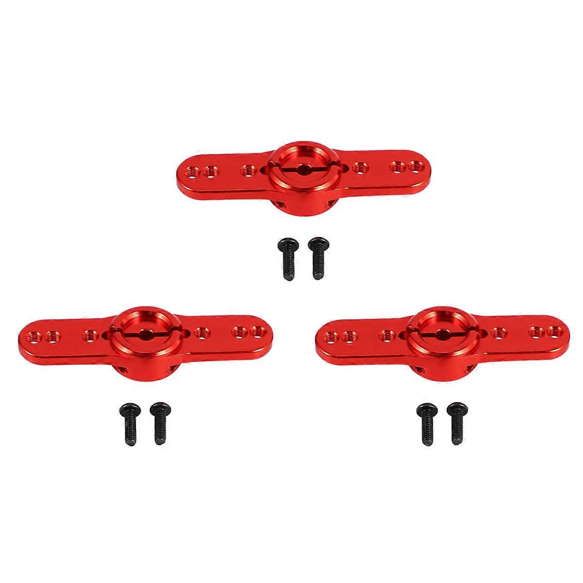 Metal 15T Servo Horn 15 Tooth Steering Servo Arm for 1/5 RC Car Red