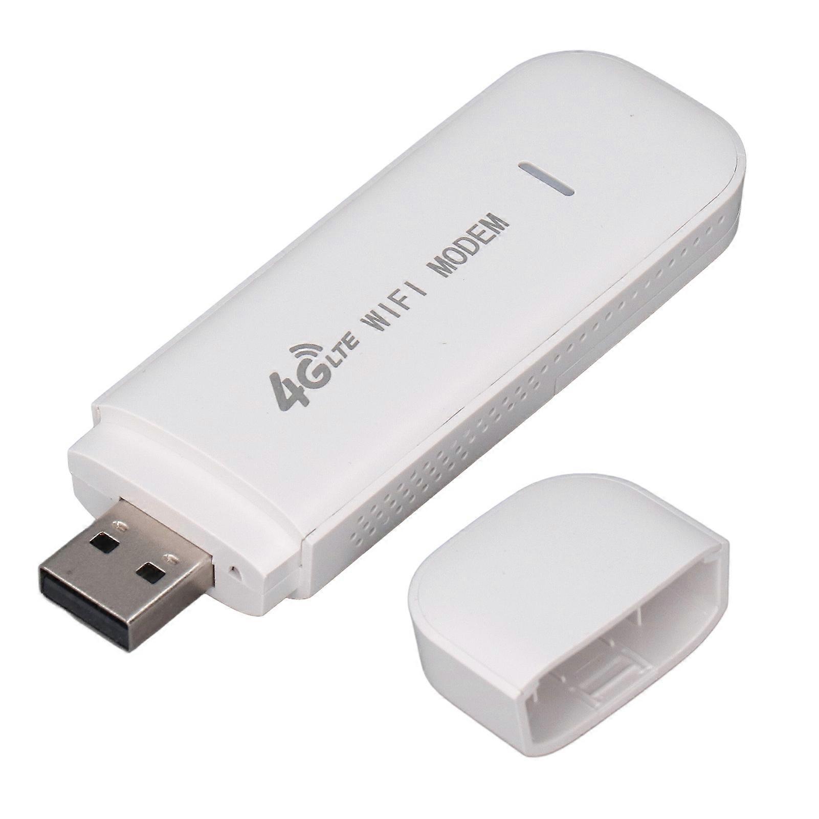 4G LTE USB Network Adapter 10 Users, Fidelity USB Portable Wireless Mobile Router, Network Card for Europe, Asia and Africa, White