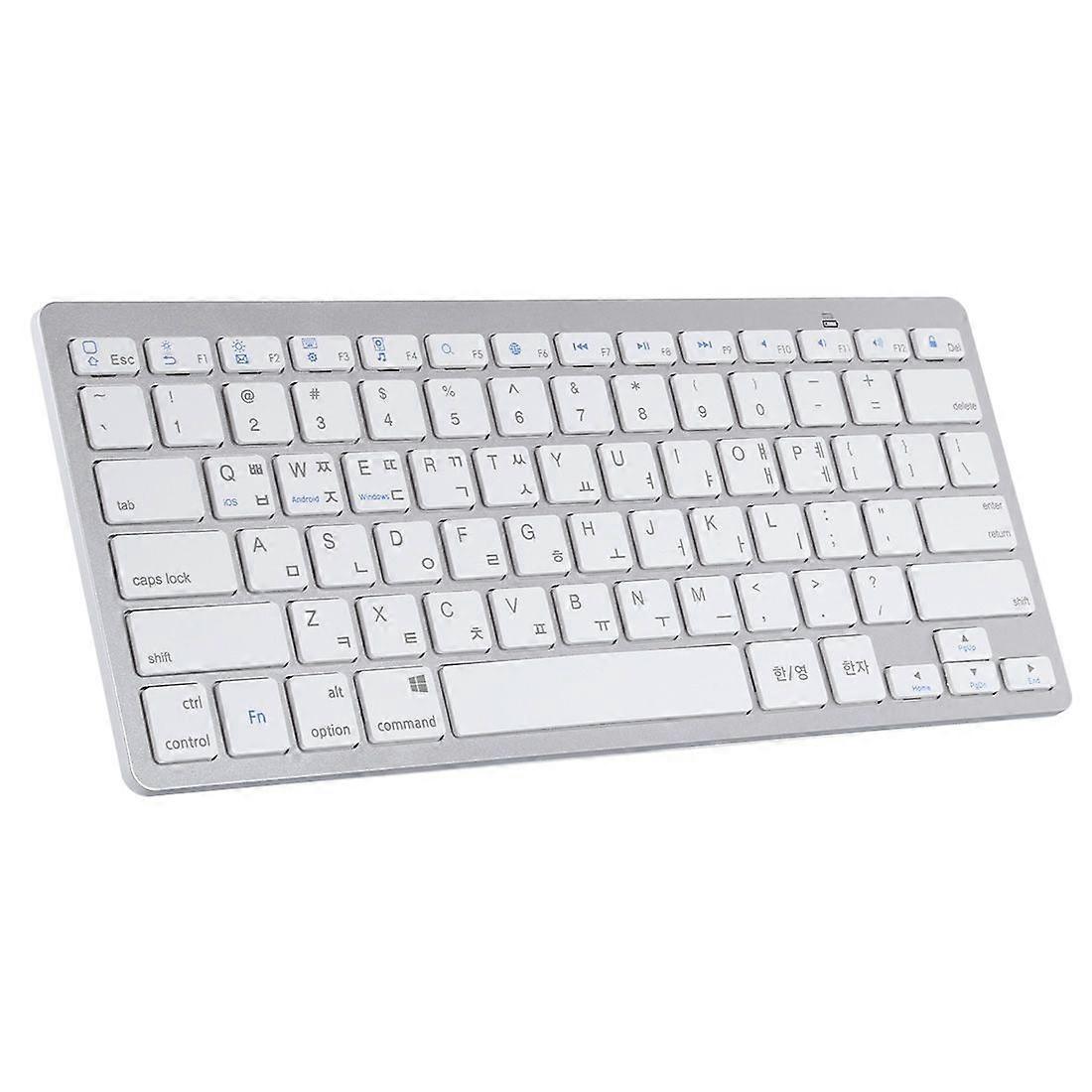 Ultra-Slim Wireless Bluetooth Keyboard (Korean Language) for Android Windows iOS