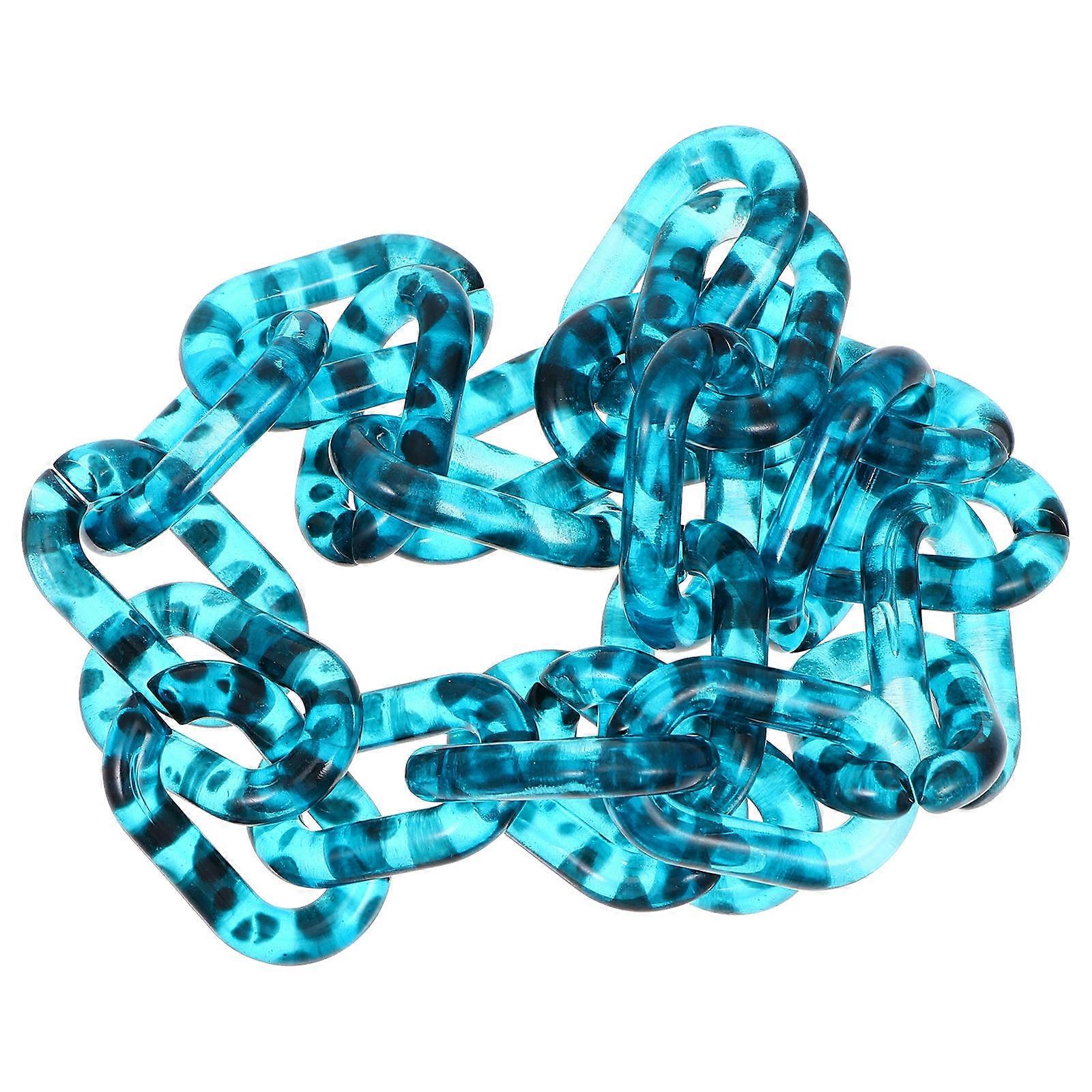 Chain Strap For Purse 60X2.3X0.5cm Blue Acrylic Bag Diy Chain Fashion Style Daily Use 1Pack