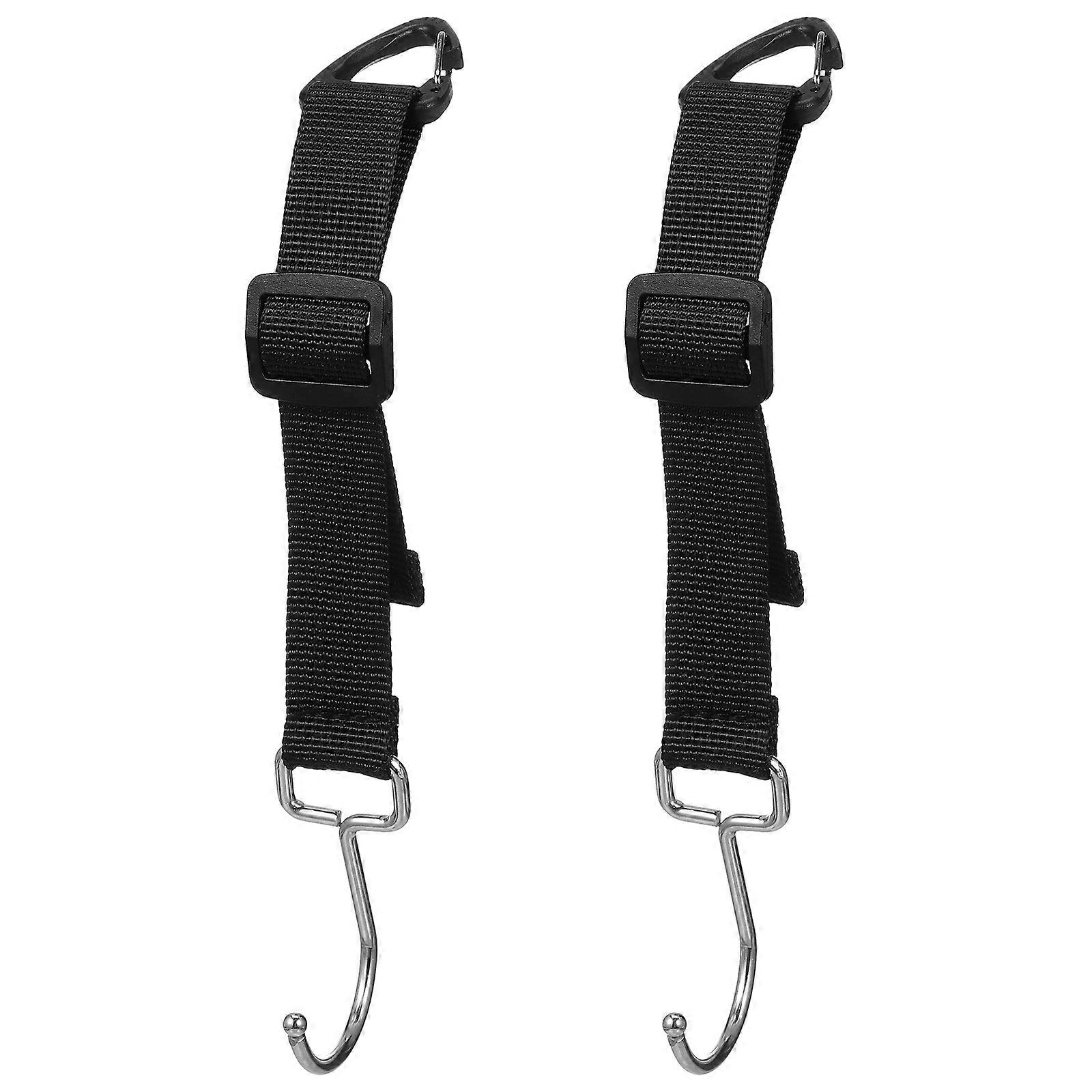 Purse Hanger For Car Seat Strong Load Capacity Wide Application Black 2Pcs