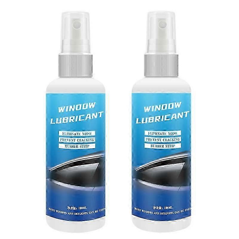 2x Silicone Spray Lubricant 100ML Car Rubber Seal Belt Softening Lubrication Multi Surface Spray Lub