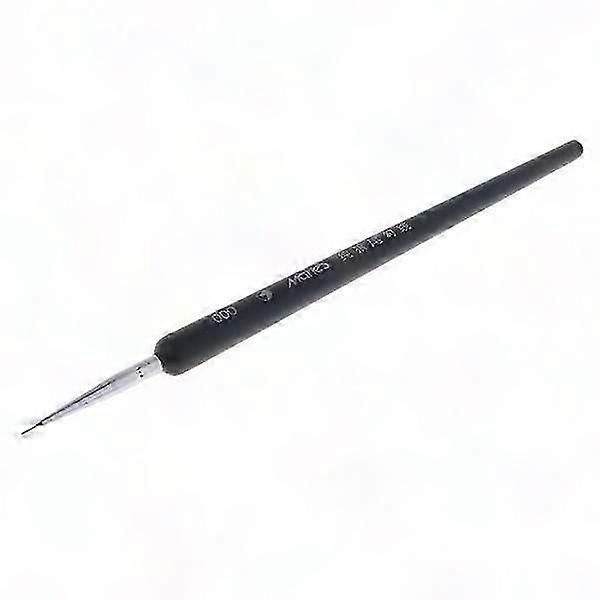 3 Pointed Tip Paintbrushes, Acrylic Oil Paint Brushes Black