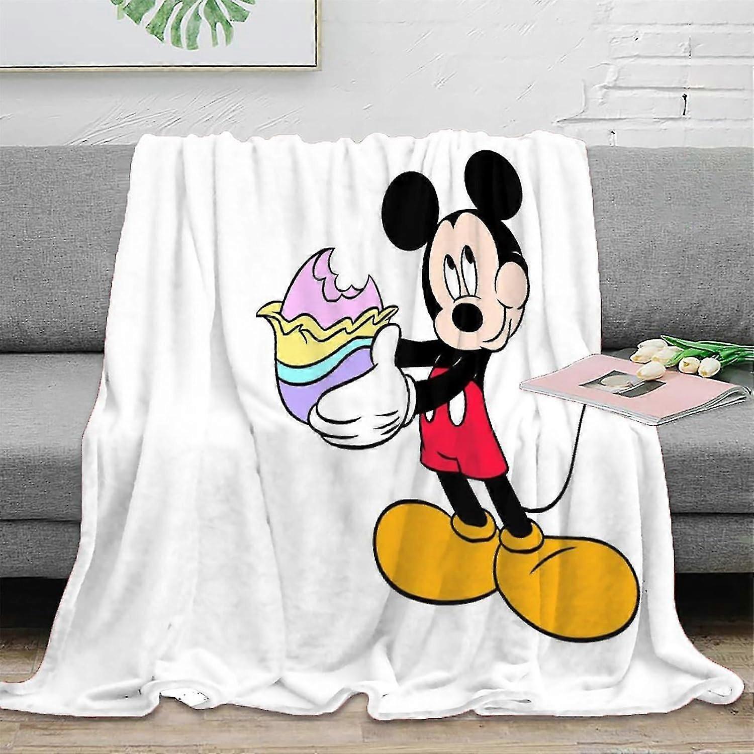 Fluffy Soft Fleece Throw Blanket, Warm Couch and Bed Flannel Blanket 3D Cartoon Mouse Travel Plush Blankets for Bedroom Living